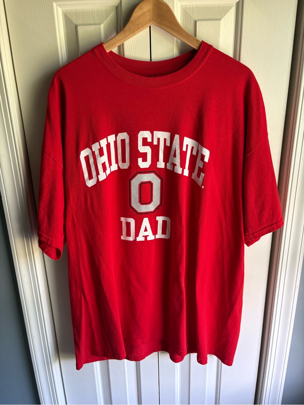 Blue 84 Men's Ohio State Dad Red Short Sleeve T-Shirt Size XXL